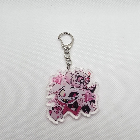 Hazbin Hotel Keychains! Angel Dust, SirPentious, Egg Bois, Cherry Bomb, Fat Nug - Picture 11 of 14